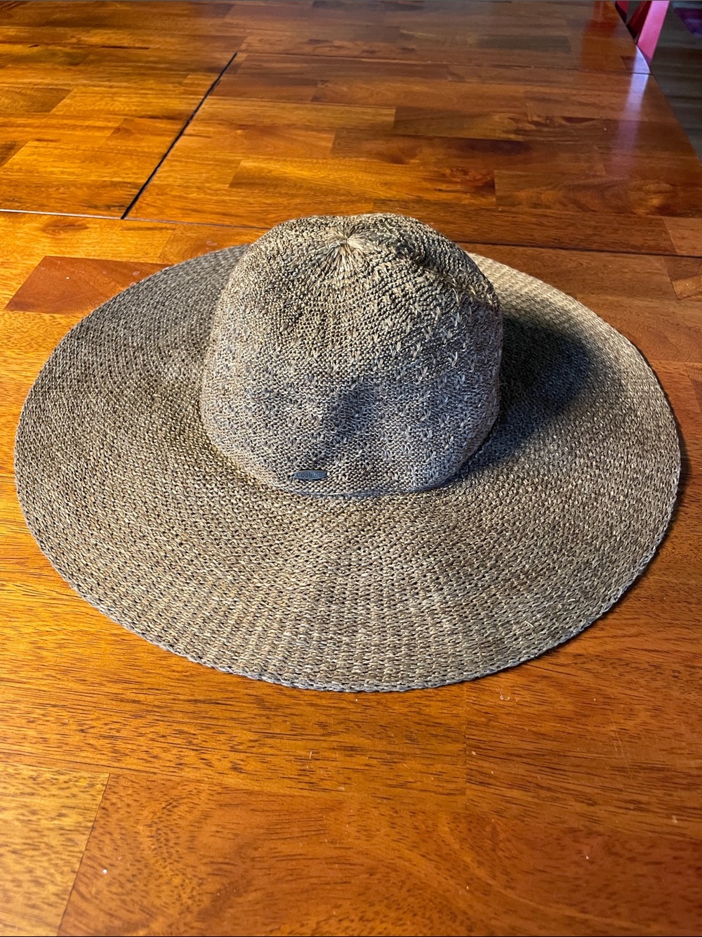 Coolibar Vivien Packable Wide-Brim Sun Hat  Brown VGUC